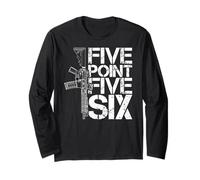 Five Point Five Six AR15 5.56mm M4 Rifle Shirt Long Sleeve T-Shirt