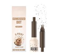 Five-Point Freckle Stamp & Pen - Waterproof, Quick-Drying Faux Freckle & Tattoo Pen for Natural Sun-Kissed Look - Safe for All Skin Types(Ash Chestnut)