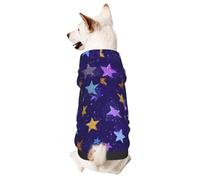 Five Point Star Printed Small Pet Hoodie, Breathable And Soft, Suitable For Indoor And Outdoor Use