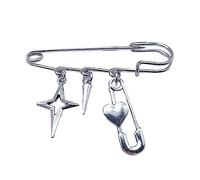 Five-pointed Satr Series Brooch Street Fashion Lapel Pin Suit Accessories Simple Shoe Buckle Chains Badge Trend