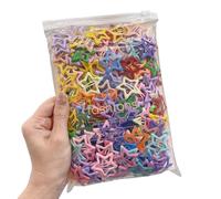 Five-pointed star hairpin for girl, side bangs clip, BB clip hairpin, dopamine color