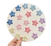 Five-pointed star hairpin for girl, side bangs clip, BB clip hairpin, dopamine color