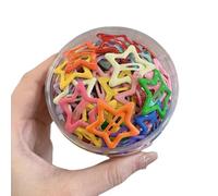 Five-pointed star hairpin for girl, side bangs clip, BB clip hairpin, dopamine color