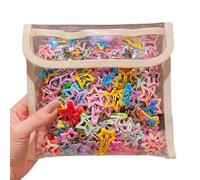 Five-pointed star hairpin for girl, side bangs clip, BB clip hairpin, dopamine color