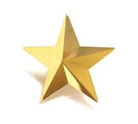Five-Pointed Star Lapel Pin Collar Corner Women Mens Brooch Badge Clips for Shirt Dresses Backpack Ornament Star Brooch Pin Gold for Women