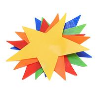 Five Pointed Star Marker Mat Jumping Game Mat for Kids Sports Training Toy Indoor Outdoor Play Durable PVC 10 Pieces Colorful Yellow Red Green Blue Orange