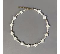 Five-pointed Star Shell Beads Choker Necklace Natural Freshwater Pearl Charm Jewelry Gifts for Girl