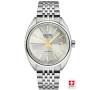 Five Points 48702 Swiss Automatic Sellita SW200 White Dial Stainless Steel Watch Gevril Silver One Size