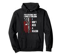 Five Reasons Why I Own A Firearm - USA AR15 Pro Gun Rights Pullover Hoodie