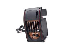 Five-segment Pickup Folk Acoustic Guitar EQ Piezoelectric Pickup Wood Grain Panel Black
