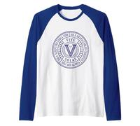 FIVE SOLAS - Emblem - Christian Reformation - Roman Numeral Raglan Baseball Tee
