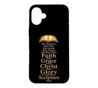 Five Solas Reformation Sola Scriptura Sola Fide Sola Gratia Case for iPhone 16 Plus