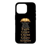 Five Solas Reformation Sola Scriptura Sola Fide Sola Gratia Case for iPhone 16 Pro