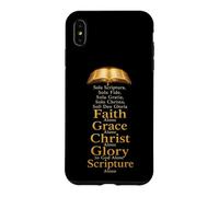 Five Solas Reformation Sola Scriptura Sola Fide Sola Gratia Case for iPhone XS Max
