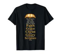 Five Solas Reformation Sola Scriptura Sola Fide Sola Gratia T-Shirt
