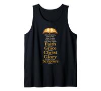 Five Solas Reformation Sola Scriptura Sola Fide Sola Gratia Tank Top