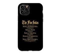 Five Solas Reformation Theology Scripture Bible God Faith Case for iPhone 11 Pro