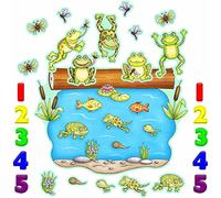 Five Speckled Frogs Felt Figures for Flannel/Felt Board Story Precut Pieces Coloring Pages Life Cycle Frog