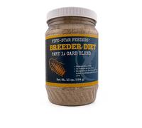 Five-Star Feeders Roach Breeder Diet - Part 1: Carb Blend - Breeder-Optimized Formula for Dubia Roaches and Feeder Insects - 10 oz Plastic Jar