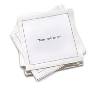 Five Star Funny Mocktail Quotes | White Cotton Cocktail Napkins | 50 Luxury Disposable Beverage Napkins with Witty Bar Quotes | Drink Napkins for Parties, Bars, Weddings & Game Nights