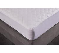 Five Star Hotel Concept Pure Cotton Quilted Mattress Protector, Double Dimensions: 4′6″ x 6′3″ (135cm x 190cm)