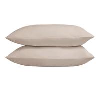 Five Star Hotel Concept Sateen Pillowcase, Standard Pillow Size, Latte Dimensions: