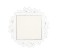 Five Star Napkins Luxury Cotton Cloth Cocktail Napkins - Bar Napkins, Party Napkins, Beverage Napkins, Events, Holiday, Wedding, Birthday, Parties - 4.5" x 4.5" - Disposable (50 x) (Ecru, 4.5" x 4.5")