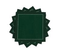 Five Star Napkins Luxury Cotton Cloth Cocktail Napkins - Bar Napkins, Party Napkins, Beverage Napkins, Events, Holiday, Wedding, Birthday, Parties - 4.5" x 4.5" - Disposable (50 x)British Racing Green