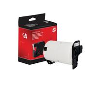 Five Star Non-OEM Replacement for Brother DK-11240 Black on White 102mm x 51mm 600/Roll FS673402