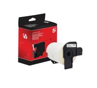 Five Star Non-OEM Replacement for Brother DK-11247 Black on White 103mm x 164mm 180/Roll FS672775