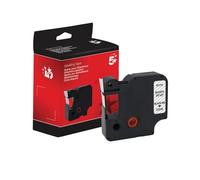 Five Star Non-OEM Replacement for Dymo 40910 Black on Clear 9mm x 7m FS671772