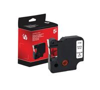 Five Star Non-OEM Replacement for Dymo 40913 Black on White 9mm x 7m FS671420