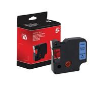 Five Star Non-OEM Replacement for Dymo 40916 Black on Blue 9mm x 7m FS672449