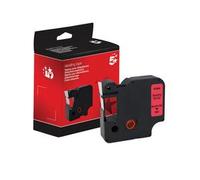 Five Star Non-OEM Replacement for Dymo 40917 Black on Red 9mm x 7m FS672240