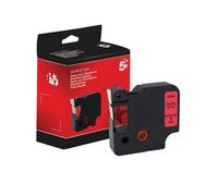 Five Star Non-OEM Replacement for Dymo 40917 Black on Red 9mm x 7m FS672240