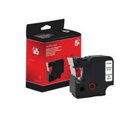 Five Star Non-OEM Replacement for Dymo 45803 Black on White 19mm x 7m FS671626