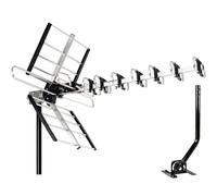 Five Star Outdoor HDTV Antenna up to 200 Mile Long Range, Attic or Roof Mount TV Antenna, Long Range Digital OTA Antenna for 4K 1080P VHF UHF Includes J Mount, 40 ft. RG6 Coaxial Cable