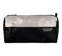 Five Star Pencil Pouch, Pen Case, 9-Pocket Zipper Pouch, Storage Organizer for School Supplies Earbuds Chargers Cables Makeup, Black/Grey (505600A-ECM)