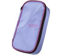 Five Star Pencil Pouch, Pen Case, Storage Organizer for School Supplies Earbuds Chargers Cables Makeup, High-Capacity, Fits 3 Ring Binder, Lilac Berry (500211F-ECM)