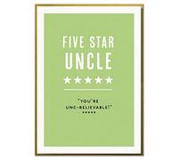 Five Star Uncle. You're UNC-Believable! Funny Uncle Birthday Card