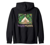 Five Star Wilderness Glamping Vacation Forest Travel Camper Zip Hoodie