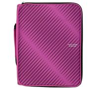 Five Star Zipper Binder, 2 Inch 3-Ring Binder, 6-Pocket Expanding File, 380 Sheet Capacity, Purple (72540)