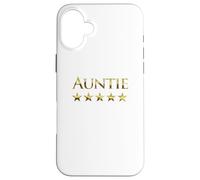 Five Stars for Best Auntie in the World - Fave Aunty Graphic Case for iPhone 16 Plus