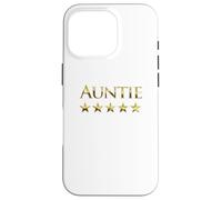 Five Stars for Best Auntie in the World - Fave Aunty Graphic Case for iPhone 16 Pro