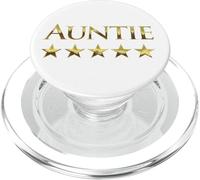 Five Stars for Best Auntie in the World - Fave Aunty Graphic PopSockets PopGrip for MagSafe