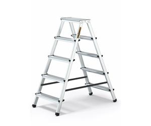 FIVE-STEP ALUMINUM DOUBLE-SIDED HOUSEHOLD LADDER 125 KG