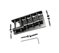 Five String 89x41mm Heavy Duty Electric Bass Bridge Black Chrome Guitar Bridge(Black)