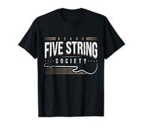 Five Strings Society 5 String Bass Player Jazz Bassist T-Shirt