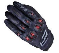 FIVE STUNT EVO 2 CAMO BLACK RED SUMMER VENTED LIGHTWEIGHT MOTORCYCLE BIKE GLOVE