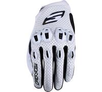 Five Stunt Evo 2 perforated Motorcycle Gloves, white/black, size 3XL